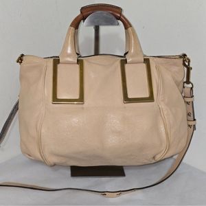 Chloe Ethel 2 Way Ivory Leather Shoulder Bag
